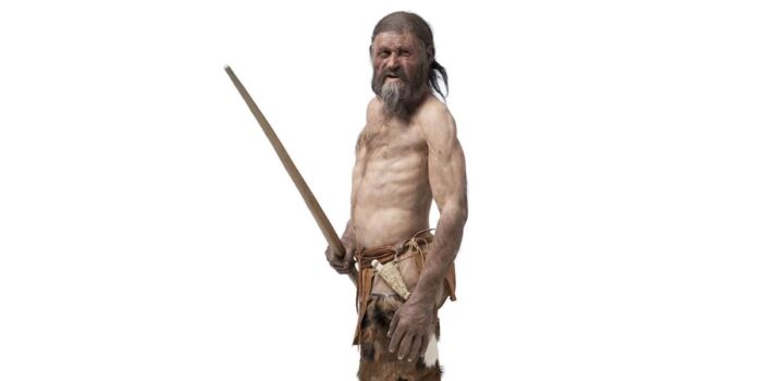 Casal encontra corpo preso no gelo e pensa que alpinista havia acabado de morrer, mas cientistas descobrem homem assassinado há 5.300 anos 2 Homem 1