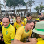 Durante campanha em Juiz de Fora, Flávio Bolsonaro diz que vai ‘reorganizar as instituições’