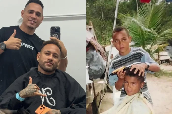 Aos 13 anos, garoto improvisou uma cadeira no quintal para cortar cabelo por R$ 1; hoje atende Neymar, Luis Suárez e Lamine Yamal 1 imagem principal barbeiro neymar nariko cobrava um real sao vicente inserir um titulo 2026 09 13t124850 535.jpg
