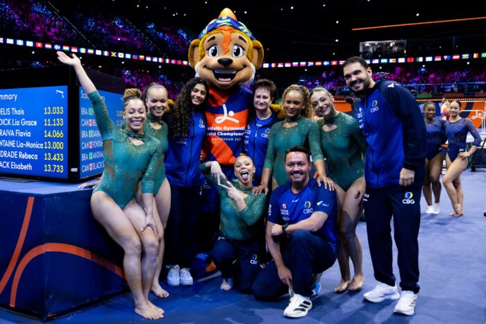 Brasil fica em 5º lugar na final por equipes do Mundial de Ginástica Artística