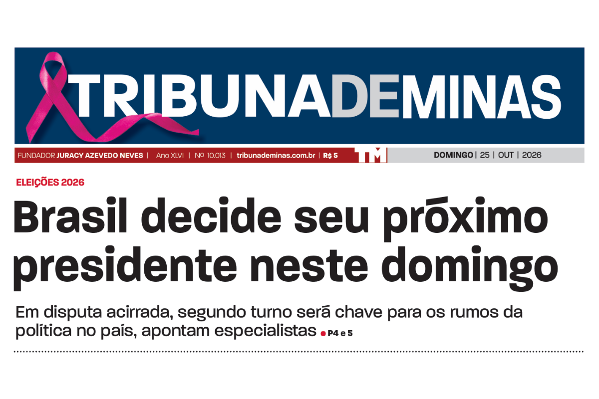 Confira o jornal impresso deste domingo, dia 25