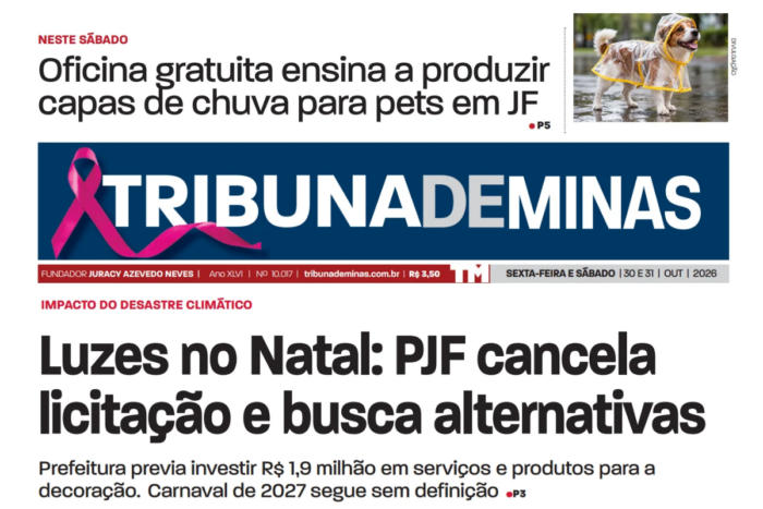 Confira o jornal impresso desta sexta-feira, dia 30