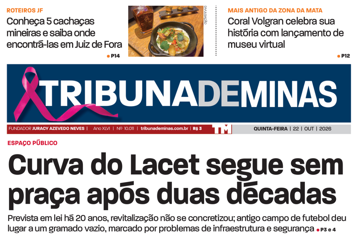 Confira o jornal impresso desta quinta-feira, dia 22