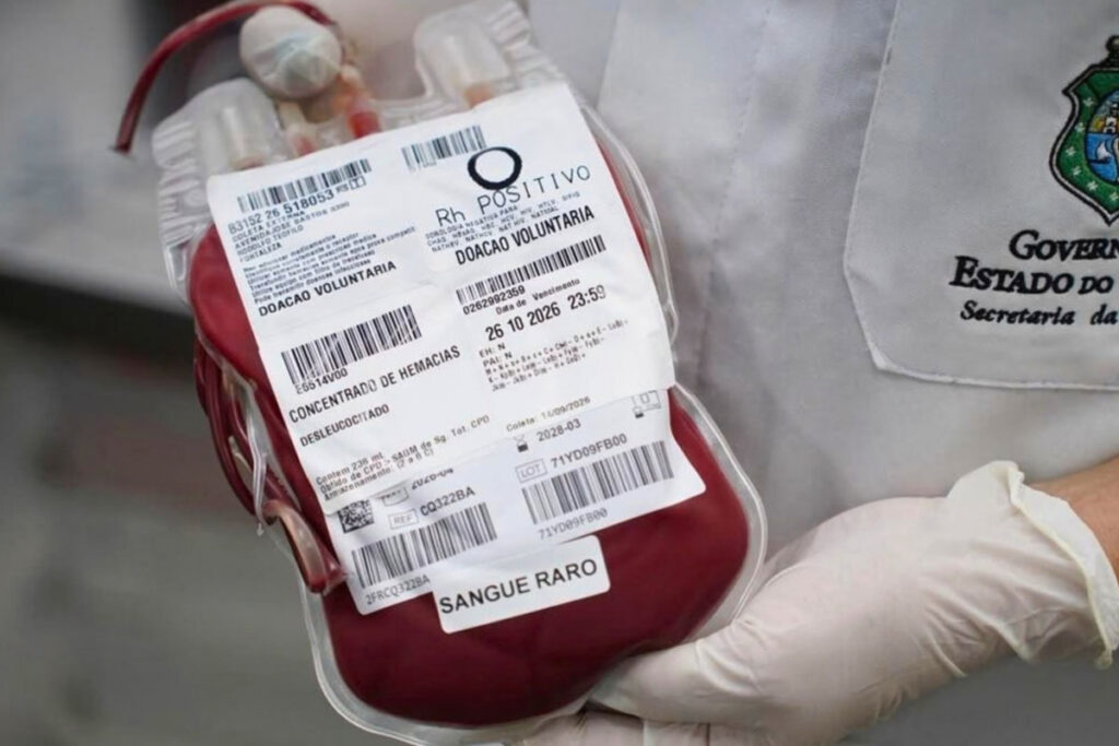 Doacao de sangue raro foto divulgacao governo do Ceara