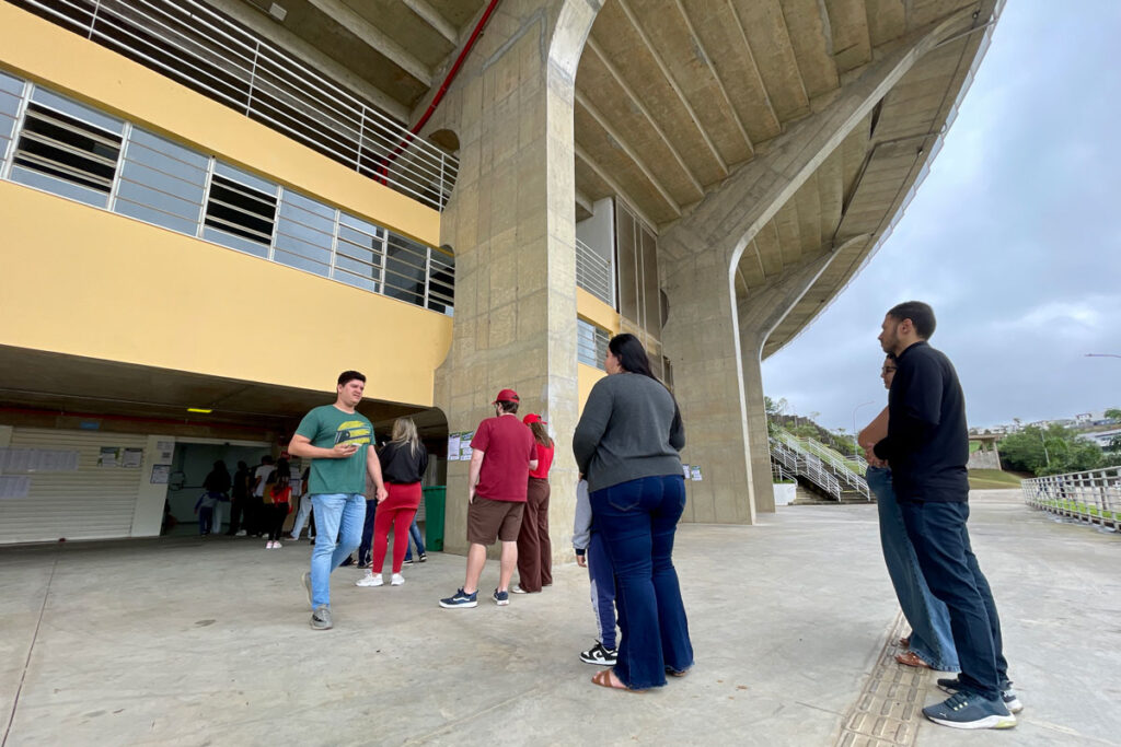 Ginásio Municipal recebe eleitores pela primeira vez como local de votação 2 Pela primeira vez, Ginásio Municipal recebe eleitores como local de votação
