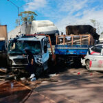 Acidente na BR-040 envolve seis caminhões e outros 14 veículos 11 acidente br 040 foto bombeiros
