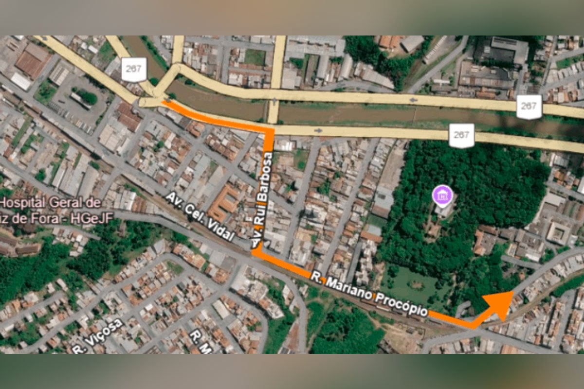 Avenida Brasil será interditada por dois meses para obras em Juiz de Fora; veja desvios