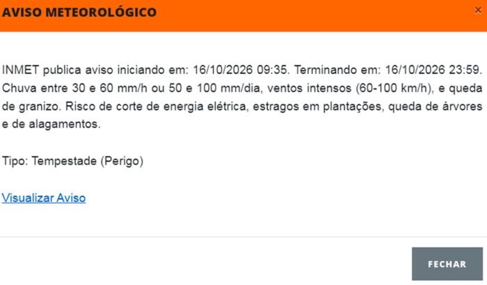 aviso inmet