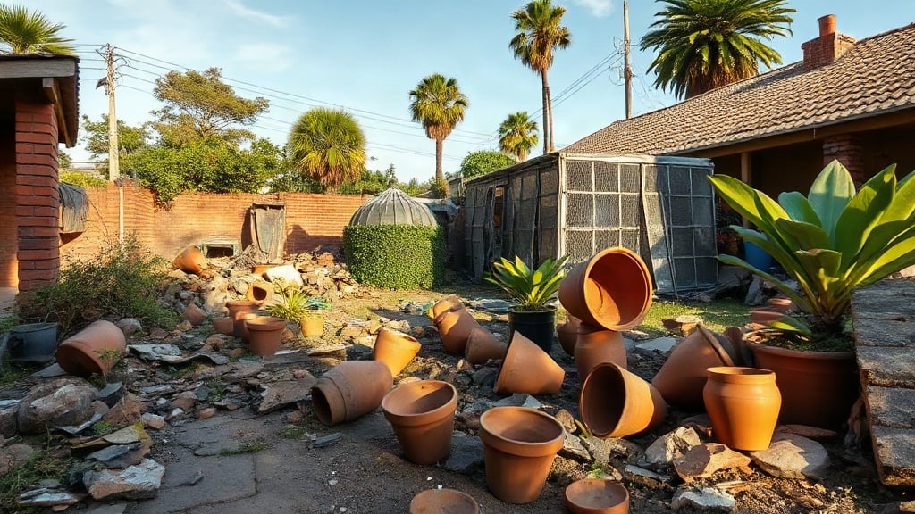 Depois de cultivar orquídeas desde 1994, aposentada perdeu estufas, vasos e mudas quando o muro do terreno ao lado desabou sobre seu quintal: o vizinho tentou contestar os prejuízos, mas a Justiça reconheceu os danos e manteve a indenização de R$ 73 mil 3 Depois de cultivar orquídeas desde 1994, aposentada perdeu estufas, vasos e mudas quando o muro do terreno ao lado desabou sobre seu quintal: o vizinho tentou contestar os prejuízos, mas a Justiça reconheceu os danos e manteve a indenização de R$ 73 mil