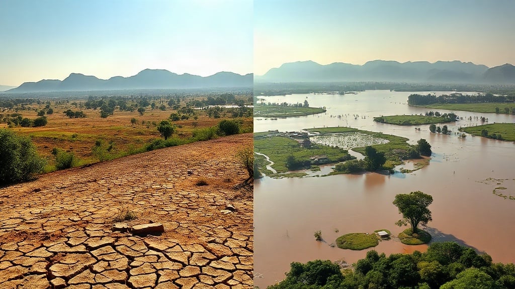 a redução de chuvas no centro-norte aumenta o risco de incêndios, enquanto o Sul enfrenta risco de novas inundações. As temperaturas devem ficar acima da média histórica em quase todas as regiões.
