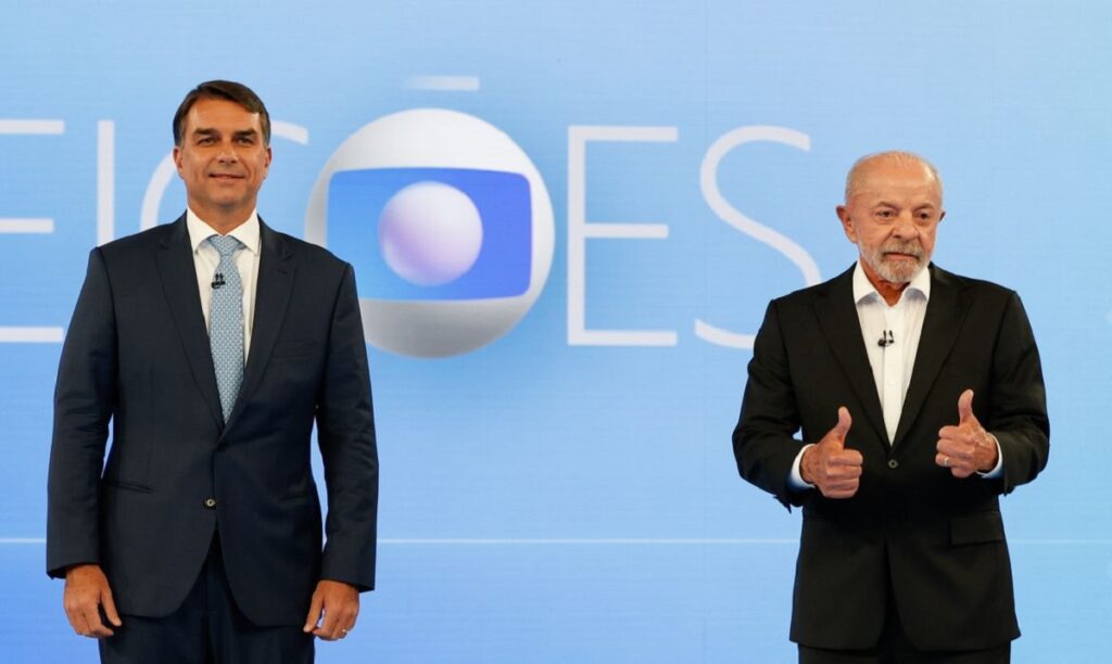 Esquerda mobiliza hashtag em apoio a Lula após fala capacitista de Flávio durante debate 1 lula e flavio debate globo fernando frazao agencia brasil