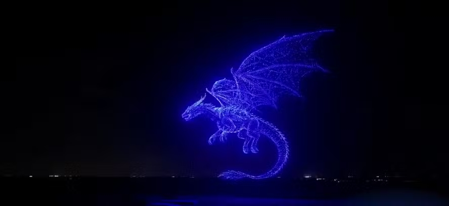 um dragao gigante surgiu no ceu dos estados unidos pare 1