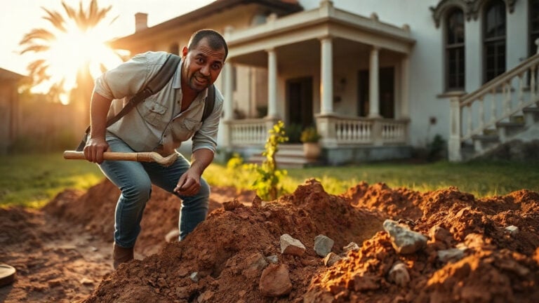 Um homem fazia um trabalho comum no quintal de casa quando se deparou com algo inesperado, mas foi só depois da chegada dos arqueólogos que descobriram o que estava escondido ali havia cerca de 3 mil anos